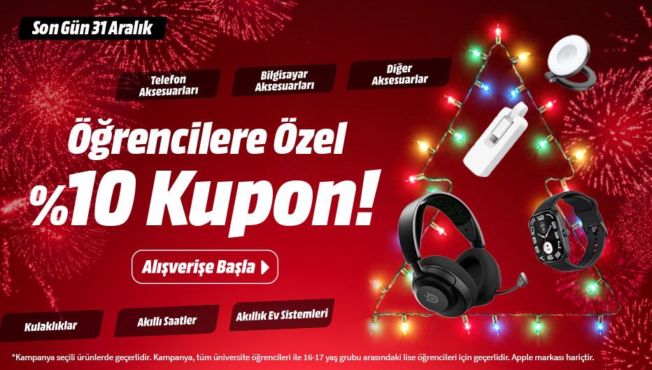 MediaMarkt'tan Öğrencilere Özel %10 Kupon! - MediaMarkt öğrenci indirimi kampanya görseli