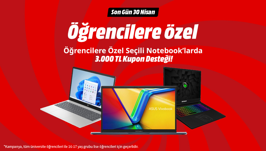 Seçili Intel İşlemcili Notebook’larda 3.000 TL Kupon Desteği