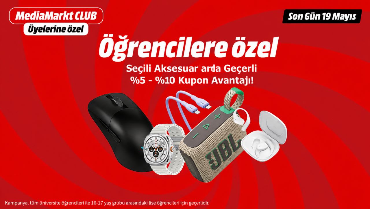 MediaMarkt’ta Öğrencilere %5-%10 Kupon Avantajı