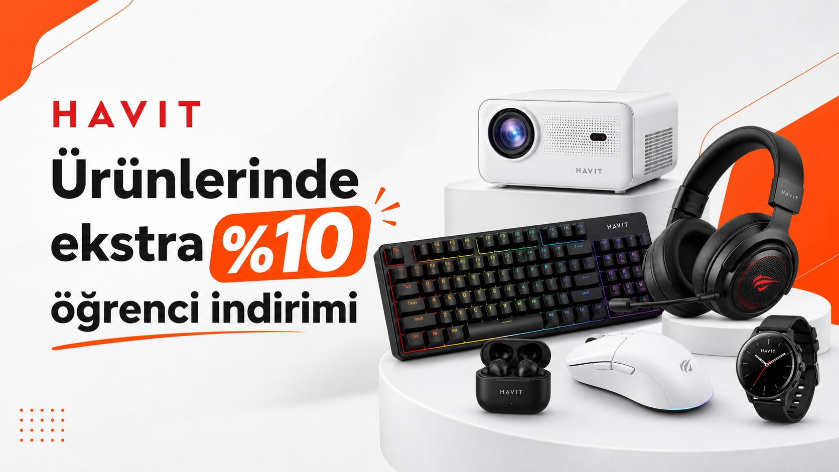 HAVIT Ürünlerinde Ekstra %10 Öğrenci İndirimi