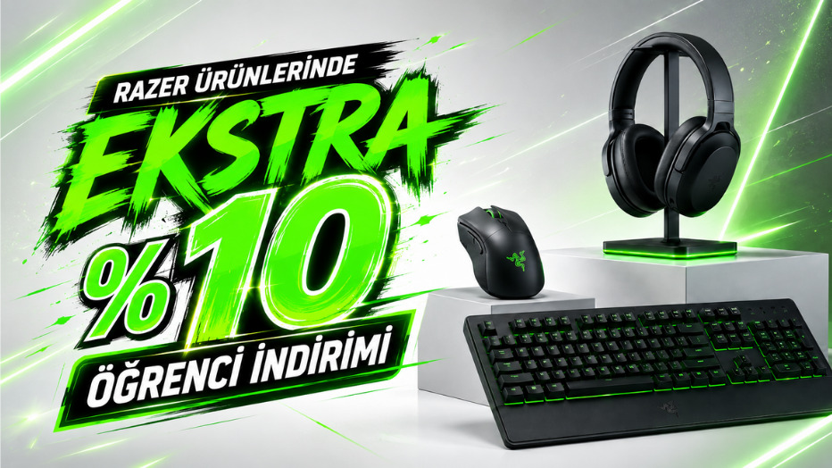 RAZER Ürünlerinde Ekstra %10 Öğrenci İndirimi