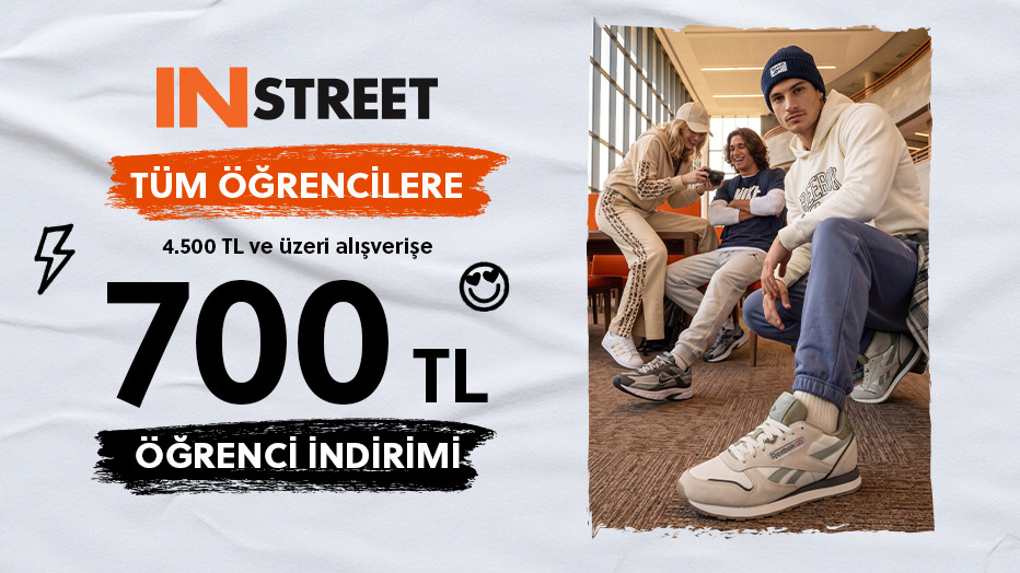 Kampüs Kombinin INSTREET'te, 700TL İndirimin Bi'öğrenci'de - INSTREET öğrenci fırsatı