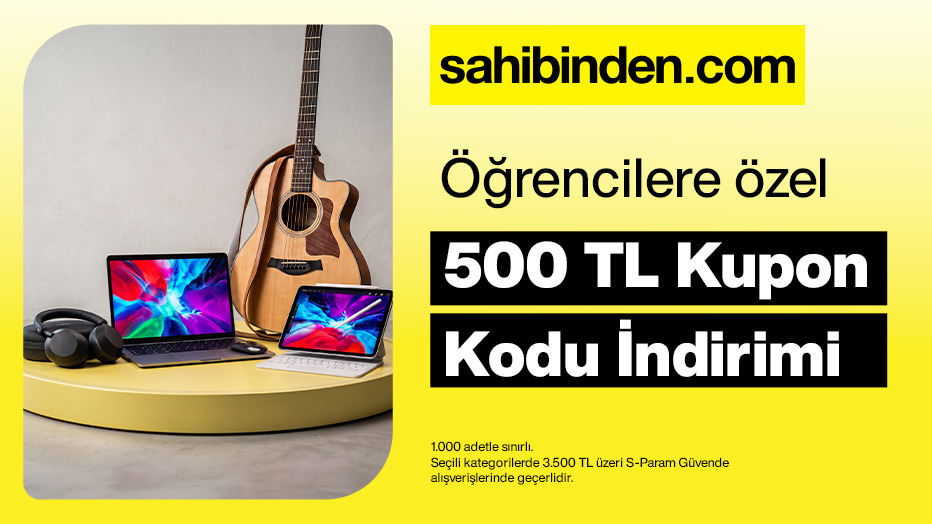 Öğrencilere Özel 500 TL Kupon Kodu İndirimi! - sahibinden öğrenci fırsatı