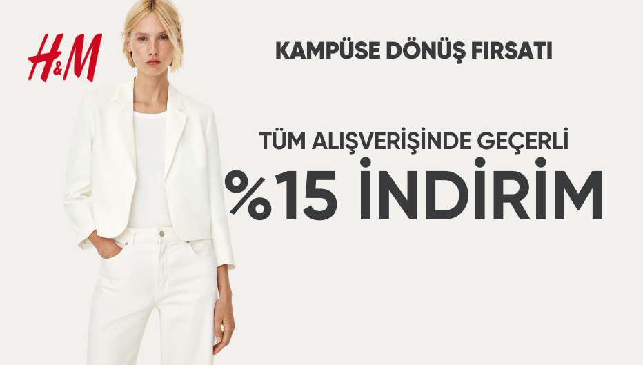 H&M öğrenci indirimi
