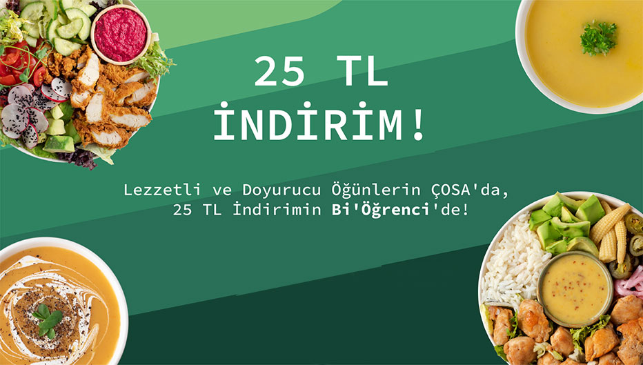 ÇOSA öğrenci indirimi